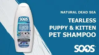 Natural Dead Sea Tearless Puppy & Kitten Pet Shampoo - Soos Pets by Soos Brands