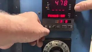 West 4400 temperature controller entering a program