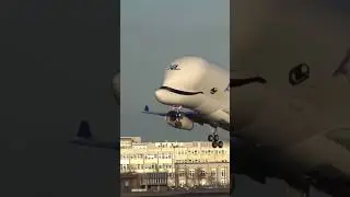 Airbus Beluga XL epic takeoff in Bremen 🤩😱#airbus #airbusbeluga #takeoff #aviation #trend #viral