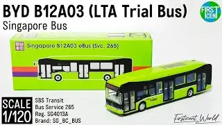 【Review】1/120 BYD B12A03 (LTA Trial Bus) 