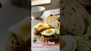 Quick & Easy Avocado Sandwich 🥑 | 5‑Minute Healthy Snack Recipe #avocadosandwich #quickrecipes