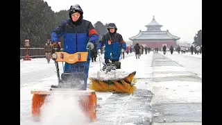 Wave of freezing weather brings snow to northern China
