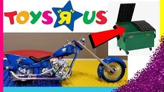 TOYS R US DUMPSTER DIVE CUSTOM MOTORCYCLE TOY MODEL