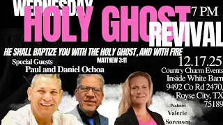 Paul and Daniel Ochoa minister 12-17-25 at Country Charm Events in Royse City, TX 