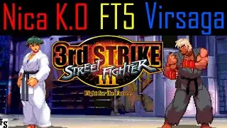 Street Fighter III: Third Strike - Nica K.O [Makoto] vs Virsaga [Ken] (Fightcade FT5)