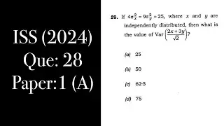 Que:28 || Paper:1(2024) || (set:A) || ISS Study