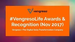 #VengresoLife Awards & Recognition (Nov 2017) | Vengreso&mdash;The Digital Sales Transformation Company