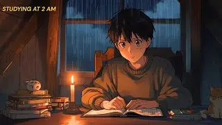 Ghibli Days: 2AM Final Exam Study 🌧️ Rainy Night ASMR
