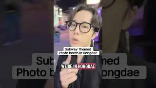 Subway themed photo booth in hongdae #korea #korean #hongdae #seoul #photobooth