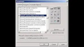 common dialog control VB 6.0| custom control |Font dialog control | Color dialog control VB 6.0