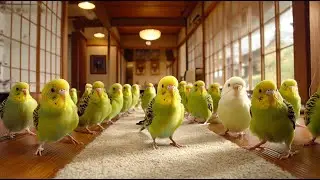 ようこそ、セキセイインコの旅館へ【AI生成】