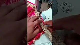 Dupatta border lace design stitching #shorts #trending #viral #hc #highcoutures