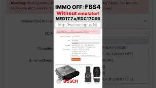#mercedes #fbs4 IMMO-OFF FREE SERVICE. WITHOUT emulator!