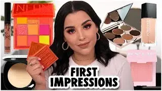 FIRST IMPRESSIONS: TRYING NEW MAKEUP PRODUCTS 2019! | MakeupByAmarie
