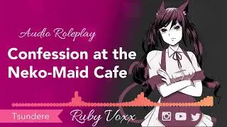 Confession at the Neko Maid Cafe || ♡ Tsundere Friends to Lovers Roleplay ♡ || cafe ASMR