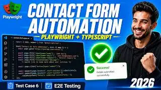 Automate Contact Us Form | Playwright TypeScript End-to-End Testing | Test Case 6