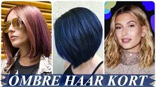 Ombre kapsel kort haar vrouwen 2018
