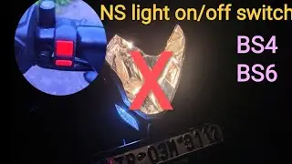 How to install headlight on/off switch Pulsar NS 125/160/200 bs6 ll Pulsar NS 125 Modifications
