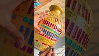 Mirror Mosaic Lamp 😱😱😱😱 DIY Room Decor Idea #shorts #ytshorts