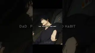 When dad say fight is bad #anime #trending #trend #animeeart #toji #jujutsukaisen #shorts #viral