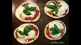 Balsamic on Fig and Heirloom Tomato Pizzas