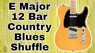 E Major Uptempo Fun Country Blues Backing Track For Guitar Soloing