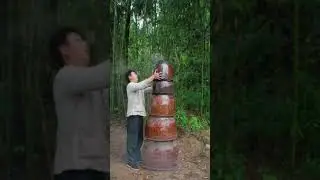 making ink by deer horn