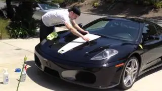 Ferrari F430 - Vinyl Scuderia Stripe install