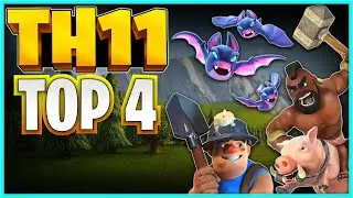 TOP 4 TH11 3 Star Attack Strategies - Town Hall 11 Attack Strategy in Clash of Clans