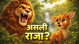 जब शेर बना रक्षक 🦁 | हिरन की उम्मीद  | Viral Animal Story|ताक़त या दया?  | जंगल की सबसे प्यारी कहानी