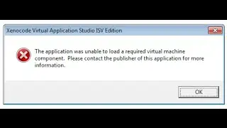Unable to load virtual machine component Fix