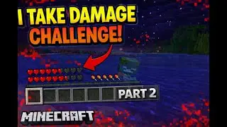 MINECRAFT BUT IF I TAKE DAMAGE, I PUNCH THE WALL (PART 2)