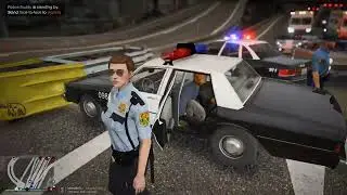 Gta 5 LSPDFR Playing As a Retro Raccoon City Female Officer - Caprice City Patrol