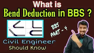 ▶️ How to Calculate Bend Deduction Length in Hindi//BBS Part-4&What's Lap,Hook & Development length
