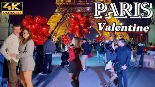 💖 Paris, Valentine&rsquo;s Day 2025 🇫🇷✨The City of Love on the Most Romantic Day! 4k