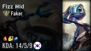 Fizz Mid vs Azir - Faker - KR Challenger Path 6.5