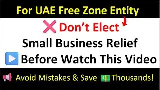 ✅ Avoid This Mistake! UAE Free Zone & Small Business Relief Explained