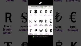 Quick guide to 12 major currencies🤑💸