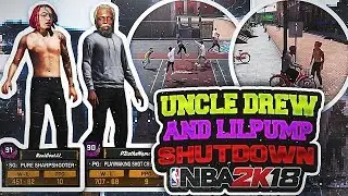 UNCLE DREW & LIL PUMP SHUTDOWN NBA 2K18 MYPARK! OLD SCHOOL x NEW SCHOOL COLLAB!? NBA 2K18