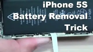 iPhone 5S: Trick to Remove Battery Easily