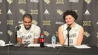 UCF Men's Basketball Postgame vs. Florida A&M: Forward Devan Cambridge and Guard Carmelo Pacheco