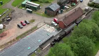 Apedale Light Railway. #newcastleunderlyme  #djimini3pro #drone #train #railway