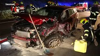 Frontalcrash in Edt bei Lambach fordert zwei Schwerverletzte