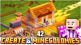 Constructor de Minecolonies y Lava Infinita Create | Episodio 42