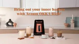 Arzum OKKA Rich Spin Turkish Coffee and Hot Beverage Maker, Velvetiser