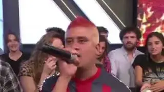 Charango hizo la nueva cortina de Showmatch, cantó una canción de David Bisbal