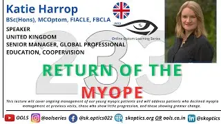 Return of the Myope #MyopiaControl #MyopiaPandemic #Myopia #MyopiaManagement | OOLS | Katie Harrop