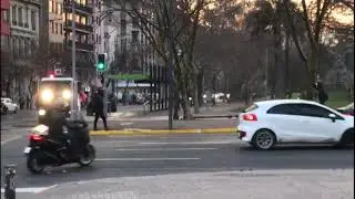 Manifestaci&oacute;n Plaza Italia: Carabineros act&uacute;a con carro lanza agua