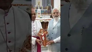 PM Modi Visits Delhi Church For Easter Celebration 🎊! #india #culture #easter