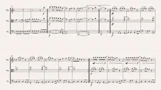 Paradise String Trio Sheet Music Cover ColdPlay
